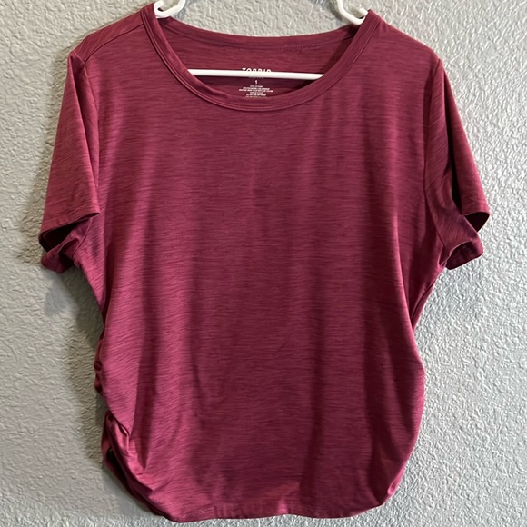torrid Tops - Torrid Active size 1 mauve top with side rushing